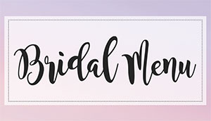 bridal-menu